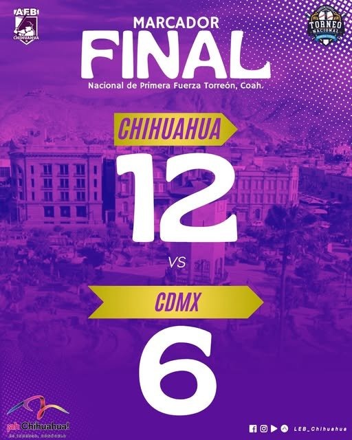 PRIMER TRIUNFO DE DORADOS DE CHIHUAHUA EN CAMPEONATO DE BEISBOL ‘TORREÓN 2025”