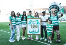 Aldo Lopez llego a 100 juegos con Santos