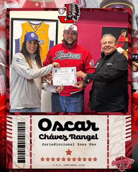 RATIFICAN A DIRECTIVO DE INDIOS DE JUÁREZ COMO JURISDICCIONAL DE LA LIGA ESTATAL DE BEISBOL