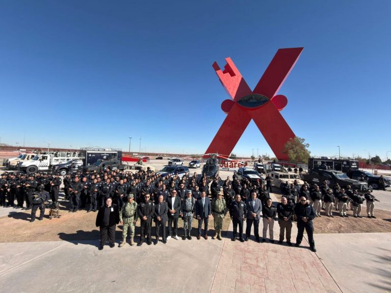 Participa SSPE en operativo interinstitucional de seguridad por temporada navideña en Ciudad Juárez