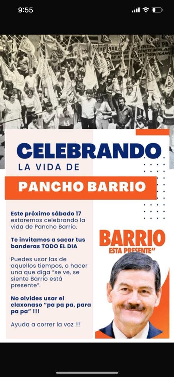 Llaman a despedir al ex Gobernador Francisco Barrio