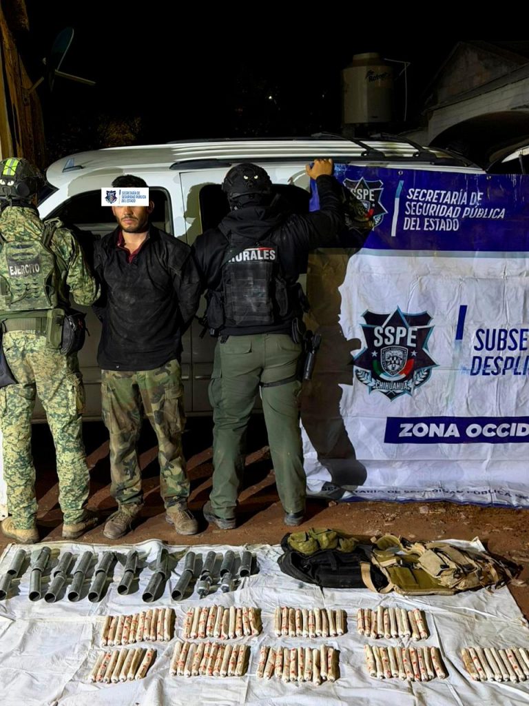 Cae hombre en posesión de explosivos en el munición de Moris