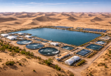 China logra producir camarones en pleno desierto