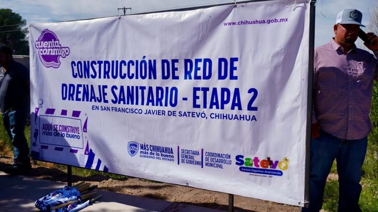 IMPACTANTE: JCAS inaugura ampliación de red de alcantarillado en Satevó