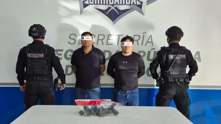 SSPE detiene a dos sujetos con armas y vinculados a homicidio doloso. Gilberto Loya destaca operatividad de Torre Centinela