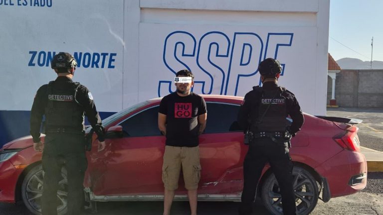 Plataforma Centinela fue clave para detener en Juárez a sujeto en vehículo ligado a privación de la libertad
